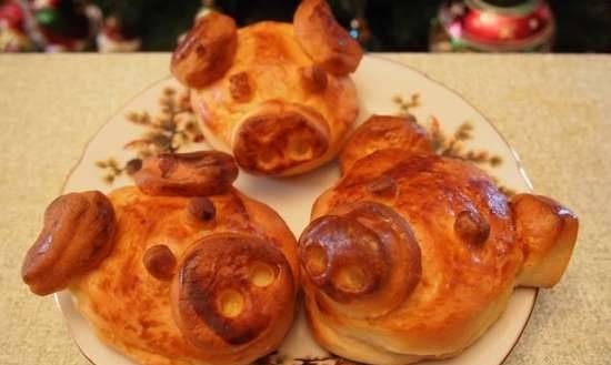 Buns "Fabulous disgusting" or Christmas pigs for good luck