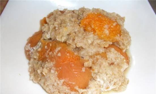 Porridge "5 cereals" with apricots