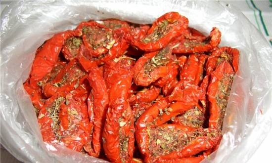 Sun-dried tomatoes (raw method)
