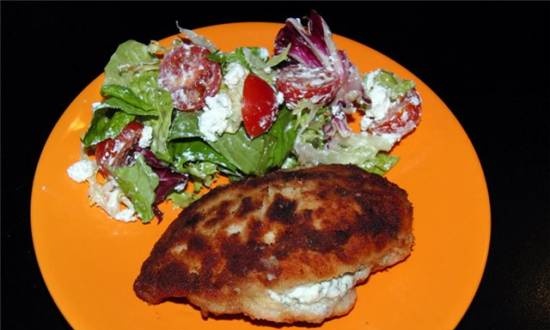 Chicken breasts with cheese filling