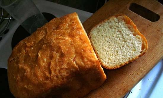 Wheat-rye bread with cheese (bread maker)