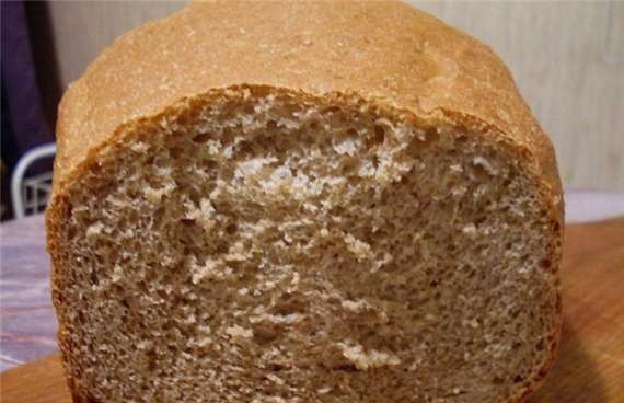 100% Whole Grain Bran Bread