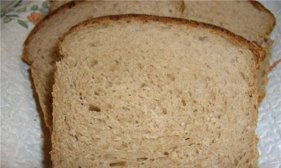 Wheat-chestnut bread on potatoes (oven)
