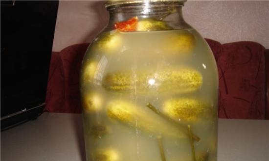 Pickled cucumbers - very tasty