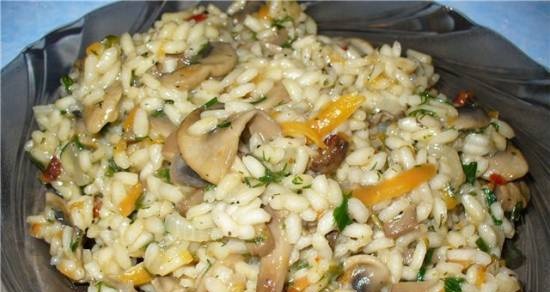 Risotto with crab