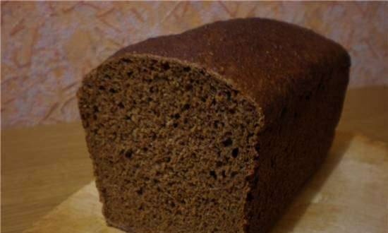Rye-wheat bread 100% whole grain