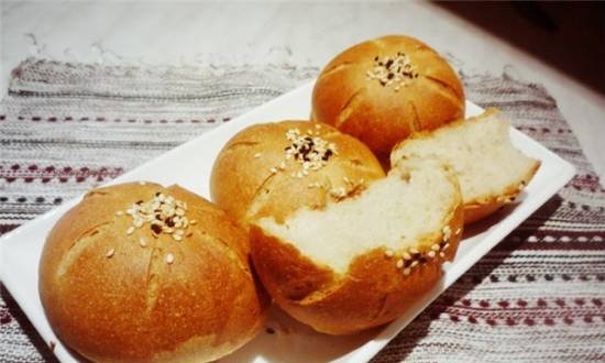 Wheat-rye buns