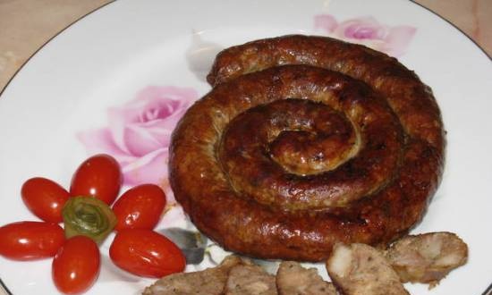 Homemade sausage in a multicooker (Dex 60)