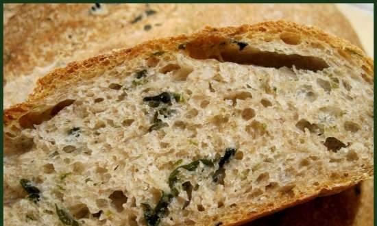 לחם עם אצות מ- R. Bertine (תנור)