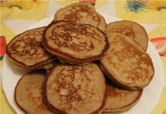 Buckwheat pancakes (with honey, without)