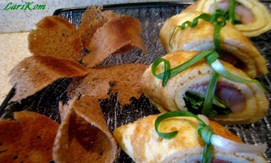 Herring omelet roll