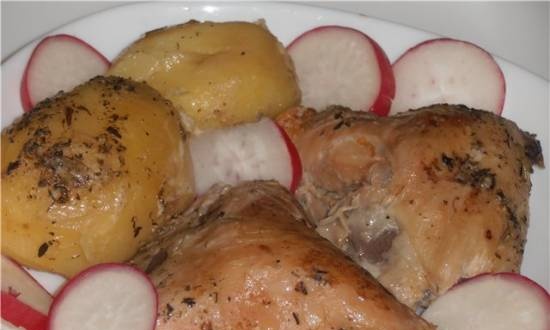 Drunken chicken with potatoes (Brand 6050 pressure cooker)