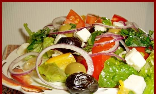 Greek salad according to Homer (Choriatiki Salata)