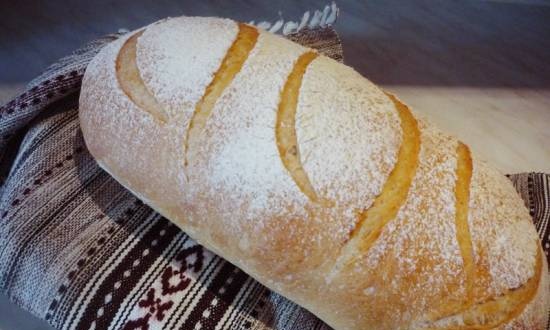 Wheat bread on the poolish (Ciril Hitz)