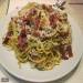 Pasta with sun-dried tomatoes and pesto