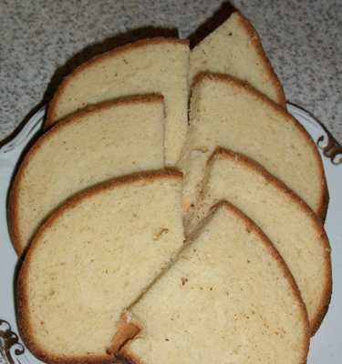 Wheat-chickpea bread (bread maker)