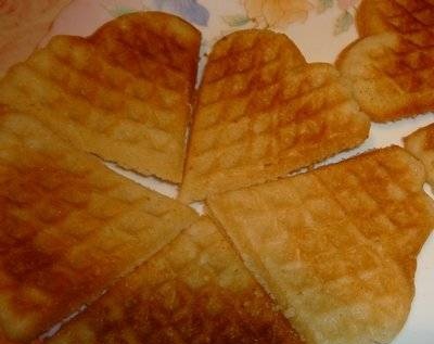 Delicious crumbly waffle cookies
