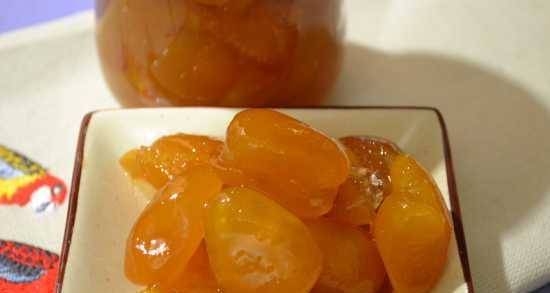 Kumquats in orange syrup (kumquat jam and jam)