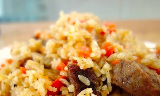 Rice with meat (master class)