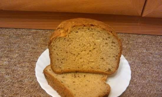 Panasonic 2501. Wheat-rye bread with flax seeds