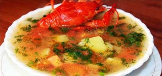 Potato crayfish soup