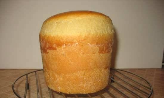 Panettone gastronomico shaped bread in a bread maker