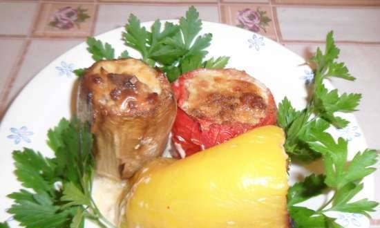 Provencal-style stuffed vegetables