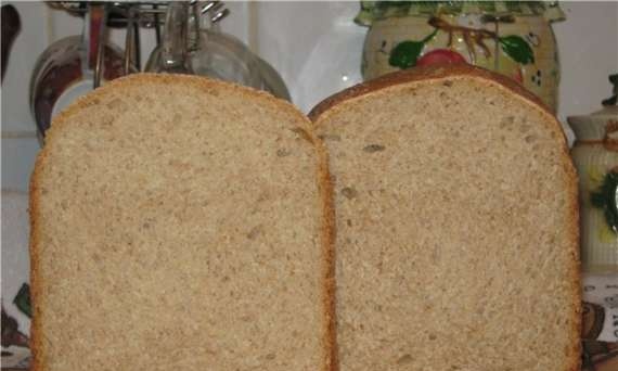 לחם שיפון חיטה עם קמח מלא "Krestyansky"