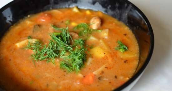 Grandma Neely's Fried Pork Chop Vegetable Soup (Brand 37501 Multicooker)