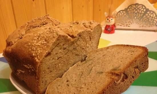 לחם שיפון פשוט בייצור לחם