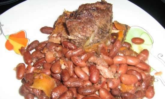 Lamb with beans