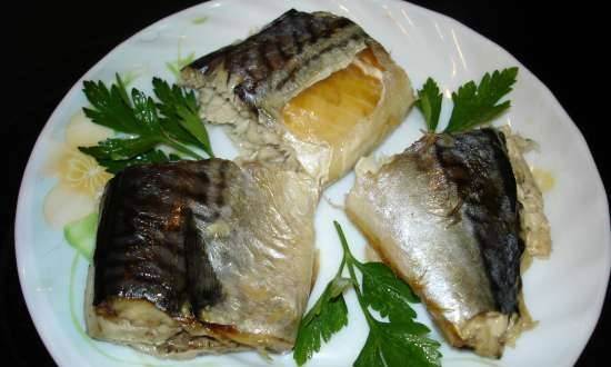 Mackerel with "secret" baked in the airfryer