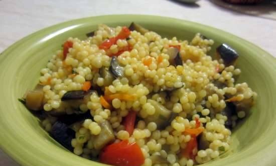 Ptitim with vegetables (Izrail couscous)