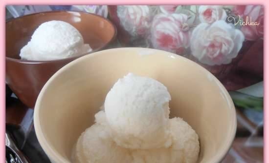 Creamy curd ice cream with sesame milk (Brand 3812 ice cream maker)