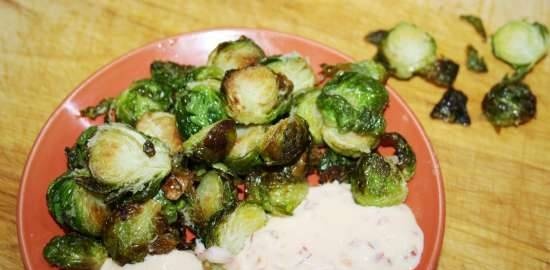 Brussels sprouts with smoky aioli sauce