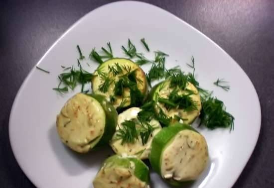 Zucchini baked in sour cream sauce "Summer Mood"