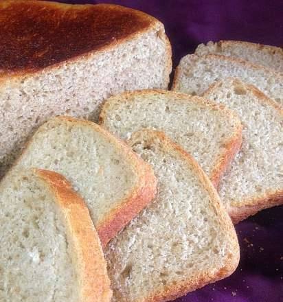 לחם חיטה עם שמן כמהין על בצק בצק ישן