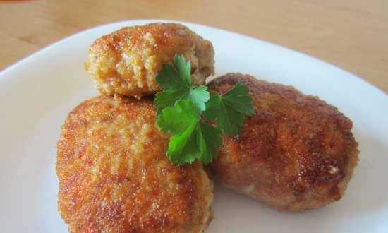 Cutlets with mushrooms