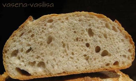 Swiss farm bread (wheat bread with raisin sourdough)