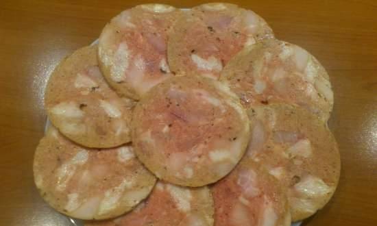 Ham "Pink marble" in a Tescoma ham maker