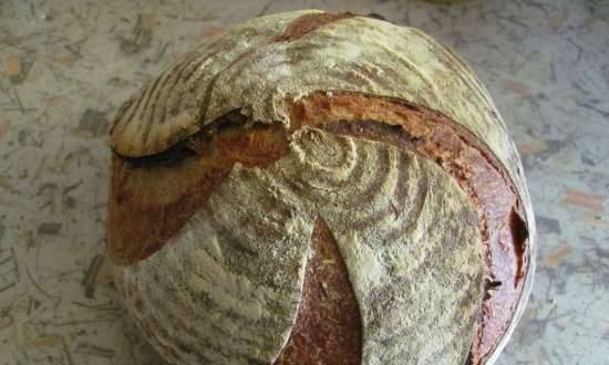 Buckwheat bread with sourdough cumin