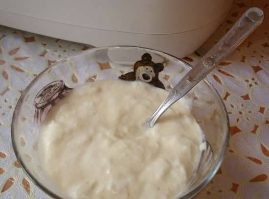 Yoghurt in bread maker Midea AHS15BC