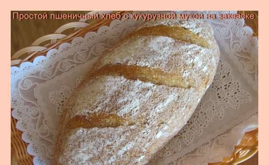 Simple Wheat Sourdough Corn Flour Bread
