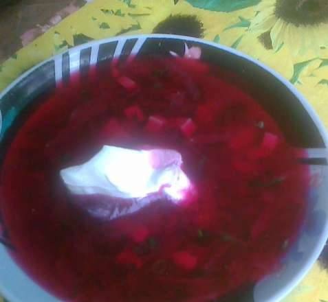 Cold beet soup