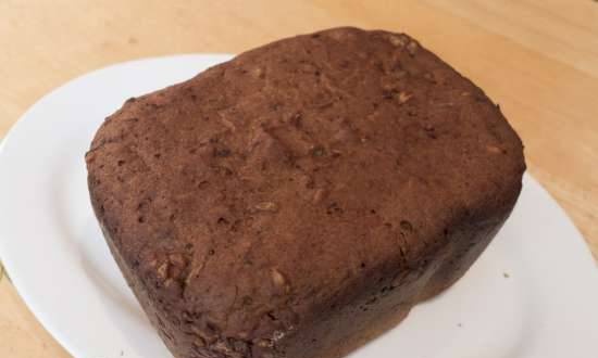 Rye bread with live yeast in a bread maker