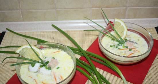 Austrian fish milk soup