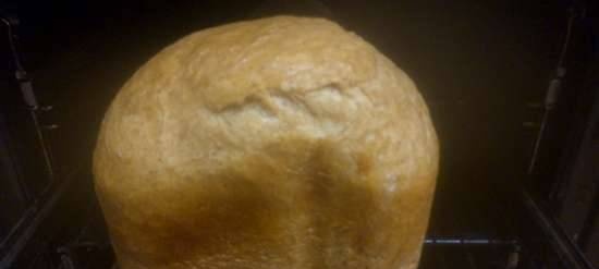 לחם חיטה עם חילבה על מחמצת כשות יבשה.