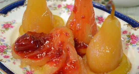Sweet pears "candied fruits (glace fruits)"
