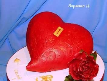 Cake "Heart 3D" (master class)