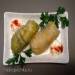 Chinese cabbage stuffed cabbage with minced chicken, raisins and pine nuts
